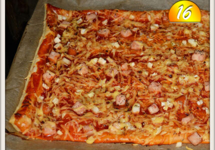 super przekąska pizza pizzerinka pizzini ciasto francuskie keczup pomidory szybka pizzeria super mega hit najlepszy przepis